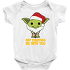 may cristmas be with you yoda Baby Bodysuit