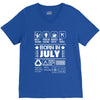 Born In July V-Neck Tee