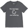 i'm not lazy just buffering V-Neck Tee
