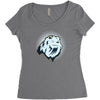 dramatic chipmunk Women's Triblend Scoop T-shirt