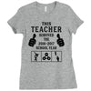 This Teacher Survived The 2016 2017 School Year Ladies Fitted T-Shirt