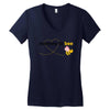 Mommy to Bee Baby Girl Women's V-Neck T-Shirt
