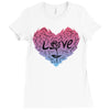 love (4) Ladies Fitted T-Shirt