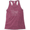dear santa i'll buy my own stuff Racerback Tank