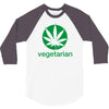 vegetarian sweet leaf 3/4 Sleeve Shirt