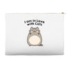 i am in love with cats Accessory Pouches