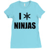 i heart ninjas Ladies Fitted T-Shirt