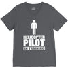 helicopter pilot in training V-Neck Tee
