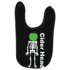 ciderhead cider drinking skeleton and apple Baby Bibs