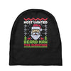 most wanted beard man this christmas Baby Beanies