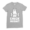 gym cat workout Ladies Fitted T-Shirt
