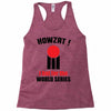 HOWZAT I BAT FOR THE WORLD SERIES Racerback Tank