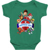 paw patrol birtday boy Baby Bodysuit