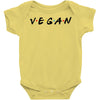 vegan friends tv show parody Baby Bodysuit