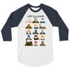 life is a game 3/4 Sleeve Shirt