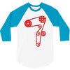 strap of the distribution of the engine 3/4 Sleeve Shirt