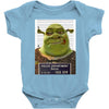 shrek mug shot funny Baby Bodysuit