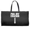pull my cracker funny xmas christmas Weekender Totes