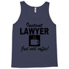 instant lawyer just add coffee Tank Top