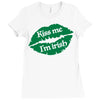 kiss me i am irish Ladies Fitted T-Shirt