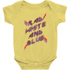 rad white and blue Baby Bodysuit