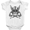 vikings head Baby Bodysuit