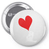 bird love heart animal graph note music party pop art gift Pin-back button