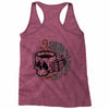 death before decaf white Racerback Tank