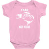 fear no fish bone skeleton Baby Bodysuit
