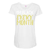 i'm black every month Maternity Scoop Neck T-shirt