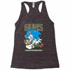 anti dauphin violeurs Racerback Tank