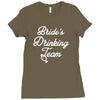 bride's drinking team diamond ring bachelorette Ladies Fitted T-Shirt