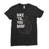 bike 'til you barf Ladies Fitted T-Shirt
