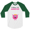 Creating a Lil Monster Baby Girl 3/4 Sleeve Shirt