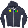 funny zombie Zipper Hoodie