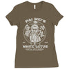 white lotus Ladies Fitted T-Shirt