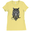 owl Ladies Fitted T-Shirt
