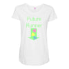 future runner Maternity Scoop Neck T-shirt
