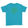 snowflake geek usb green Youth Tee