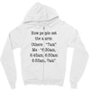 alarm Zipper Hoodie
