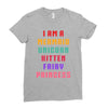 i am a mermaid unicorn kitten fairy princess Ladies Fitted T-Shirt