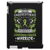 Never Underestimate The Strength Of A Lymphoma Cancer Warrior iPad 3 and 4 Case
