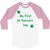 my first st patricks day 3/4 Sleeve Shirt
