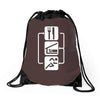 v2 eat sleep run Drawstring Bags