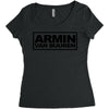 armin van buuren black logo Women's Triblend Scoop T-shirt
