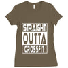 crossfit, straight outta Ladies Fitted T-Shirt
