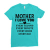 I Love You Mother Ladies Fitted T-Shirt