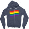 Rainbow Flag Zipper Hoodie