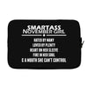 Smartass November Girl Laptop sleeve
