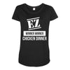 ez meme pubg winner winner chicken dinner Maternity Scoop Neck T-shirt